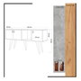 Hanah Home Aparador Roble y Blanco